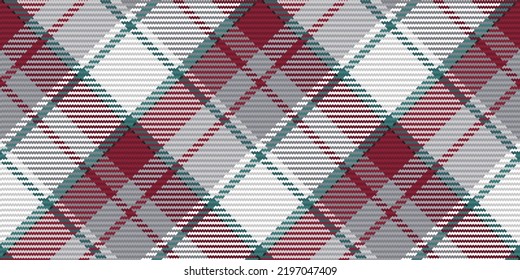 Seamless pattern of scottish tartan plaid. Repeatable background with check fabric texture. Flat vector backdrop of striped textile print.