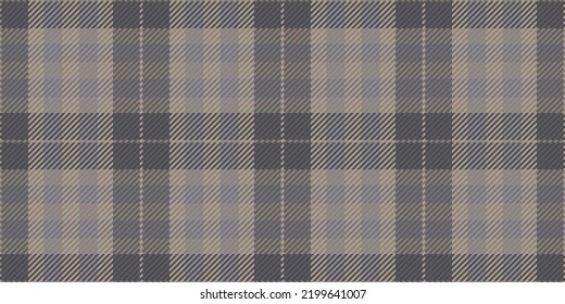 Seamless pattern of scottish tartan plaid. Repeatable background with check fabric texture. Flat vector backdrop of striped textile print.