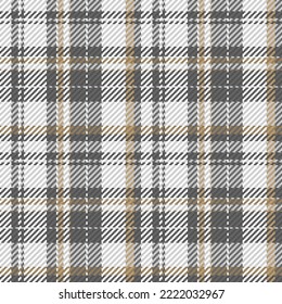 Seamless pattern of scottish tartan plaid. Repeatable background with check fabric texture. Flat vector backdrop of striped textile print.