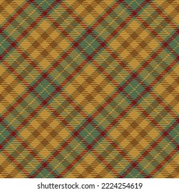 Seamless pattern of scottish tartan plaid. Repeatable background with check fabric texture. Flat vector backdrop of striped textile print.