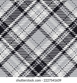 Seamless pattern of scottish tartan plaid. Repeatable background with check fabric texture. Flat vector backdrop of striped textile print.