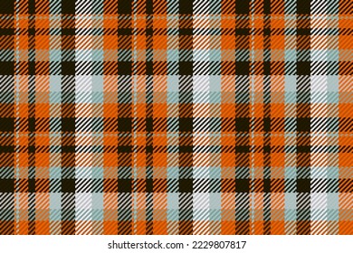 Seamless pattern of scottish tartan plaid. Repeatable background with check fabric texture. Flat vector backdrop of striped textile print.