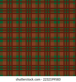 Seamless pattern of scottish tartan plaid, check fabric texture. Flat backdrop of striped textile print
