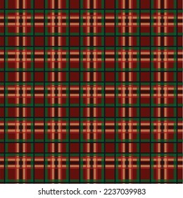 Seamless pattern of scottish tartan plaid, check fabric texture. Flat backdrop of striped textile print