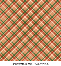 Seamless pattern of scottish tartan plaid, check fabric texture. Flat backdrop of striped textile print