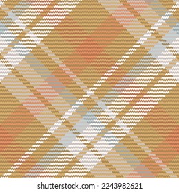 Seamless pattern of scottish tartan plaid. Repeatable background with check fabric texture. Flat vector backdrop of striped textile print.