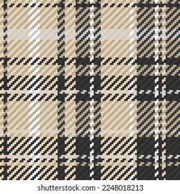 Seamless pattern of scottish tartan plaid. Repeatable background with check fabric texture. Flat vector backdrop of striped textile print.