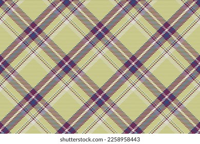 Seamless pattern of scottish tartan plaid. Repeatable background with check fabric texture. Flat vector backdrop of striped textile print.
