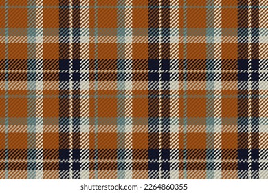 Seamless pattern of scottish tartan plaid. Repeatable background with check fabric texture. Flat vector backdrop of striped textile print.