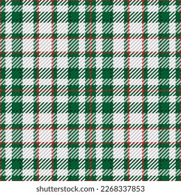Seamless pattern of scottish tartan plaid. Repeatable background with check fabric texture. Flat vector backdrop of striped textile print.