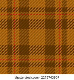 Seamless pattern of scottish tartan plaid. Repeatable background with check fabric texture. Flat vector backdrop of striped textile print.