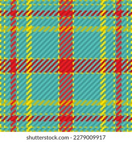 Seamless pattern of scottish tartan plaid. Repeatable background with check fabric texture. Flat vector backdrop of striped textile print.