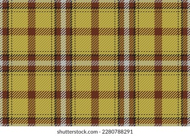 Nahtloses Muster von schottischem Tartan Plaid. Wiederholbarer Hintergrund mit Textur des Textes. Flacher Vektorhintergrund des gestreiften Stoffdrucks.