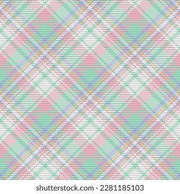 Seamless pattern of scottish tartan plaid. Repeatable background with check fabric texture. Flat vector backdrop of striped textile print.