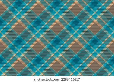 Seamless pattern of scottish tartan plaid. Repeatable background with check fabric texture. Flat vector backdrop of striped textile print.