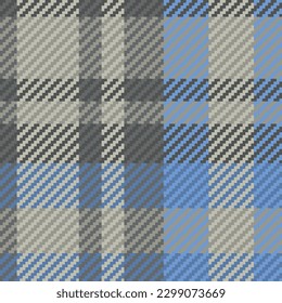 Seamless pattern of scottish tartan plaid. Repeatable background with check fabric texture. Flat vector backdrop of striped textile print.