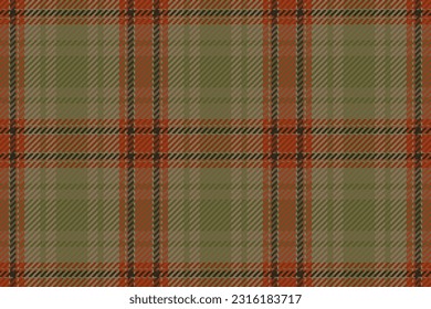 Seamless pattern of scottish tartan plaid. Repeatable background with check fabric texture. Flat vector backdrop of striped textile print.