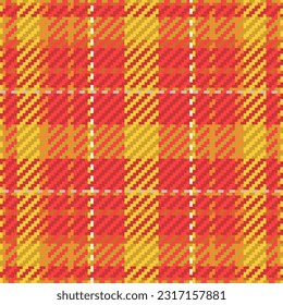 Seamless pattern of scottish tartan plaid. Repeatable background with check fabric texture. Flat vector backdrop of striped textile print.