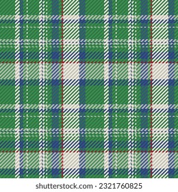 Seamless pattern of scottish tartan plaid. Repeatable background with check fabric texture. Flat vector backdrop of striped textile print.