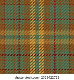Seamless pattern of scottish tartan plaid. Repeatable background with check fabric texture. Flat vector backdrop of striped textile print.