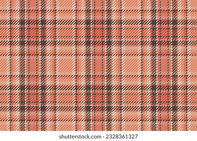 Seamless pattern of scottish tartan plaid. Repeatable background with check fabric texture. Flat vector backdrop of striped textile print.