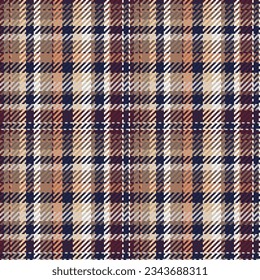 Seamless pattern of scottish tartan plaid. Repeatable background with check fabric texture. Flat vector backdrop of striped textile print.