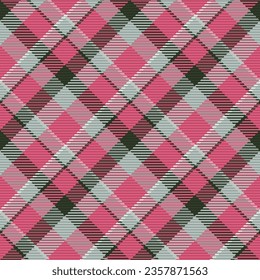 Seamless pattern of scottish tartan plaid. Repeatable background with check fabric texture. Flat vector backdrop of striped textile print.