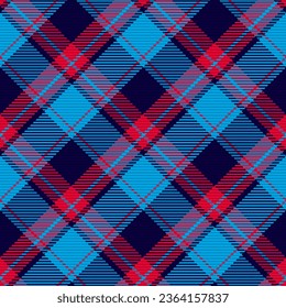 Patrón sin foco de platija escocesa. Fondo repetible con textura de tela de comprobación. Fondo vectorial plano de la impresión textil rayada.
