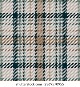 Seamless pattern of scottish tartan plaid. Repeatable background with check fabric texture. Flat vector backdrop of striped textile print.