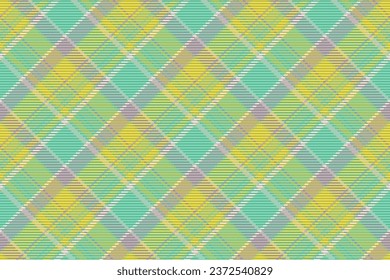 Seamless pattern of scottish tartan plaid. Repeatable background with check fabric texture. Flat vector backdrop of striped textile print.