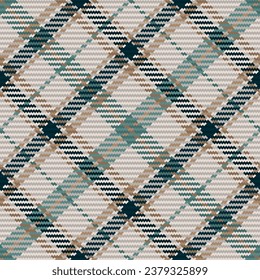Seamless pattern of scottish tartan plaid. Repeatable background with check fabric texture. Flat vector backdrop of striped textile print.