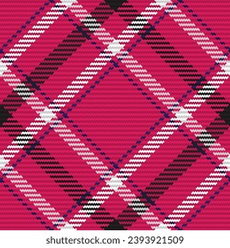 Seamless pattern of scottish tartan plaid. Repeatable background with check fabric texture. Flat vector backdrop of striped textile print.