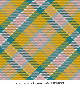 Seamless pattern of scottish tartan plaid. Repeatable background with check fabric texture. Flat vector backdrop of striped textile print.