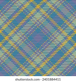 Seamless pattern of scottish tartan plaid. Repeatable background with check fabric texture. Flat vector backdrop of striped textile print.