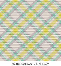 Seamless pattern of scottish tartan plaid. Repeatable background with check fabric texture. Flat vector backdrop of striped textile print.