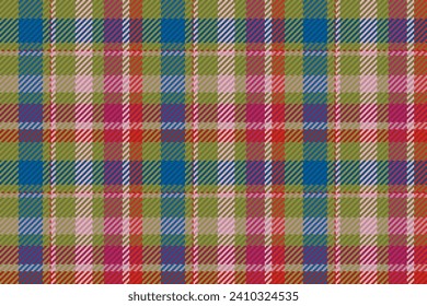 Seamless pattern of scottish tartan plaid. Repeatable background with check fabric texture. Flat vector backdrop of striped textile print.