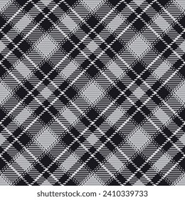 Seamless pattern of scottish tartan plaid. Repeatable background with check fabric texture. Flat vector backdrop of striped textile print.