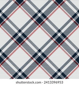 Seamless pattern of scottish tartan plaid. Repeatable background with check fabric texture. Flat vector backdrop of striped textile print.