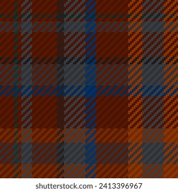 Nahtloses Muster von schottischem Tartan Plaid. Wiederholbarer Hintergrund mit Textur des Textes. Flacher Vektorhintergrund des gestreiften Stoffdrucks.