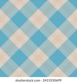 Seamless pattern of scottish tartan plaid. Repeatable background with check fabric texture. Flat vector backdrop of striped textile print.