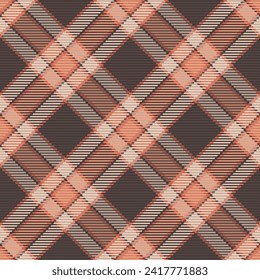 Seamless pattern of scottish tartan plaid. Repeatable background with check fabric texture. Flat vector backdrop of striped textile print.