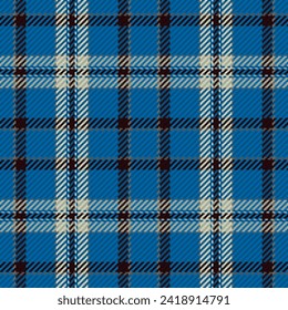 Seamless pattern of scottish tartan plaid. Repeatable background with check fabric texture. Flat vector backdrop of striped textile print.