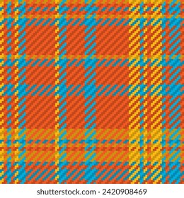Seamless pattern of scottish tartan plaid. Repeatable background with check fabric texture. Flat vector backdrop of striped textile print.