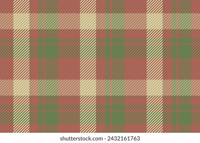 Seamless pattern of scottish tartan plaid. Repeatable background with check fabric texture. Flat vector backdrop of striped textile print.