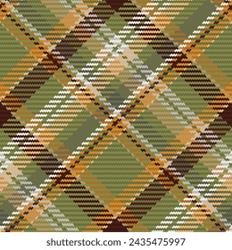 Seamless pattern of scottish tartan plaid. Repeatable background with check fabric texture. Flat vector backdrop of striped textile print.