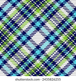 Seamless pattern of scottish tartan plaid. Repeatable background with check fabric texture. Flat vector backdrop of striped textile print.