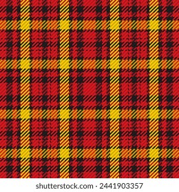 Nahtloses Muster aus schottischem Tartan plaid. Wiederholbarer Hintergrund mit Schecktextur. Vektor-Hintergrund gestreifter Textildruck.