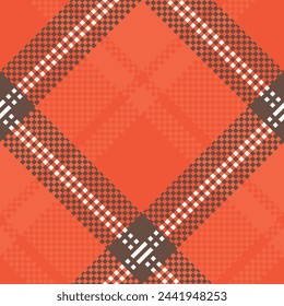 Seamless pattern of Scottish tartan plaid. Repeatable background with check fabric texture. Flat vector backdrop of striped textile print.