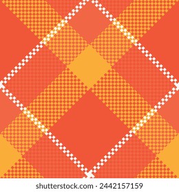Seamless pattern of Scottish tartan plaid. Repeatable background with check fabric texture. Flat vector backdrop of striped textile print.