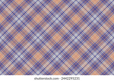 Seamless pattern of scottish tartan plaid. Repeatable background with check fabric texture. Vector backdrop striped textile print.